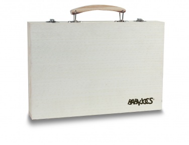 Logotrade reklaamtooted pilt: Kunstniku komplekt puidust karbis